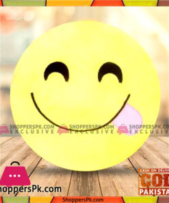 Emoji Emoticon Yellow Round Cushion Stuffed Pillow Plush Soft Toys Decor  SL-0005