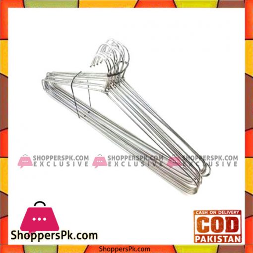 Farooq Bedding Pack Of 12 - Steel Hangers - Silver