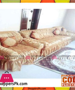 Fashioncity Sofa Covers Protector Slipcover - 5 Seater -Golden