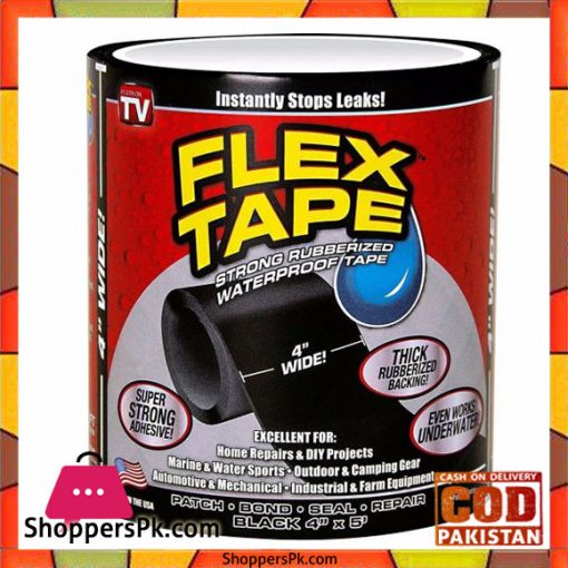 Flex Tape Black Strong Rubberized Waterproof Seal Tape