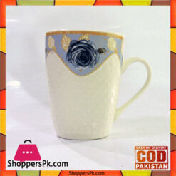 Tea Mug Rose Flower Print Six Pieces Set