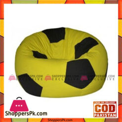 Foot Ball Design Bean Bag - Yellow & Black