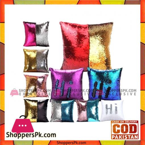 Giftsshop Pack of 10 - Reversible Mermaid Magic Pillow - Multicolor