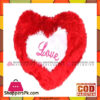 Heart Shape Cushion - Red &Amp; White