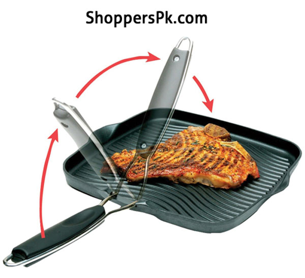 Heavy Gauge Deluxe Handle Non-Stick Square Grill Pan 24 Cm