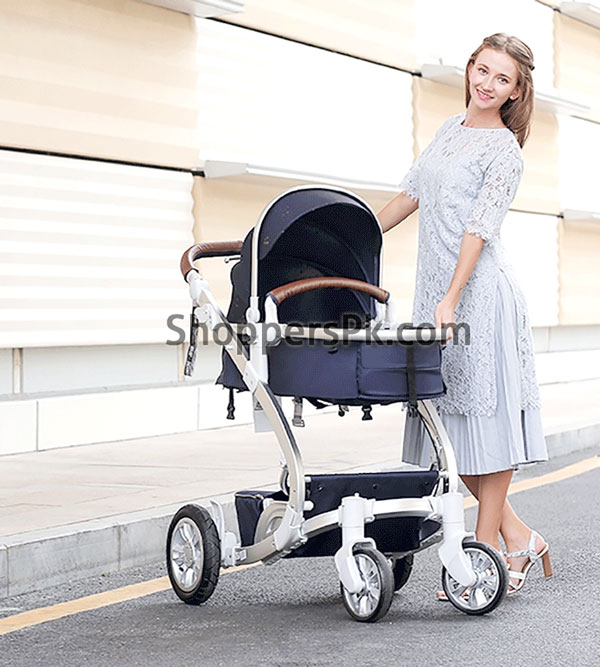 High Quality Luxury Baobaohao Baby Stroller Purple And Blue