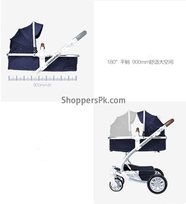 High Quality Luxury Baobaohao Baby Stroller Purple And Blue