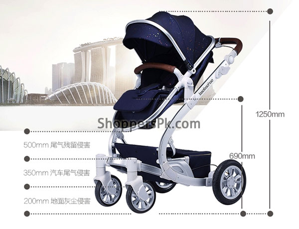 High Quality Luxury Baobaohao Baby Stroller Purple And Blue