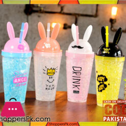 High Quality Plastic Water bottle Lovely Straw One Piece