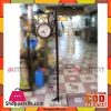 High Quality Wooden Floor Lamp And Clock