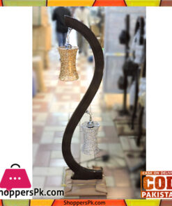 High Quality Wooden Floor Lamp Golden Silver Hanging
