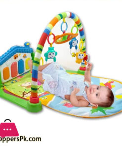 Huanger Baby Play Gym Piano Fitness Rack 3 in 1 Music Infant Activity Play Mat