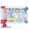 Huanger Baby Rattles for New Born Multi Color - 8 Pieces