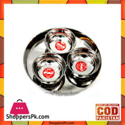 Indian Style Thaal Small 4 Piece - Indian Thali