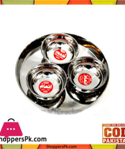 Indian Style Thaal Small 4 Piece - Indian Thali