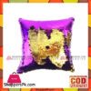 Mermaid Reversible Sequin Square Throw Pillow - Purple And Gold
