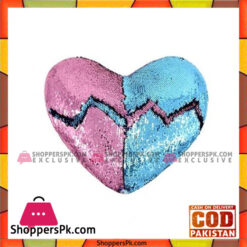 Magic Heart Shaped Pillow - Pink & Blue