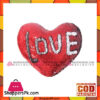 Magic Heart Shaped Pillow - Red &Amp; Silver