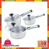 Sonex Mega Classic – 3 Cooking Sauce Pan – Stainless Steel