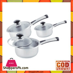 Sonex Mega Classic – 3 Cooking Sauce Pan – Stainless Steel