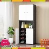 Multi Purpose Diy Cube Cabinet-Black and White