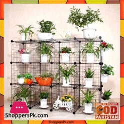 Multi Use DIY Wire 12 Cube Cabinet