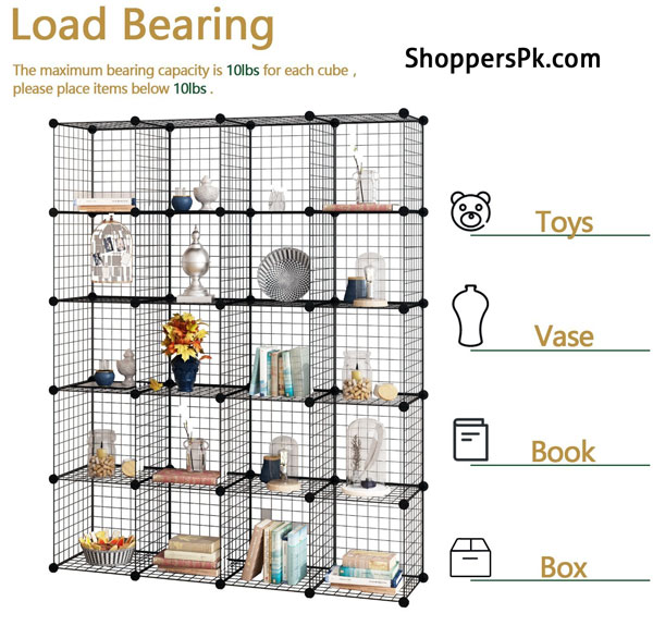 Multi Use Diy Wire 20 Cube Cabinet