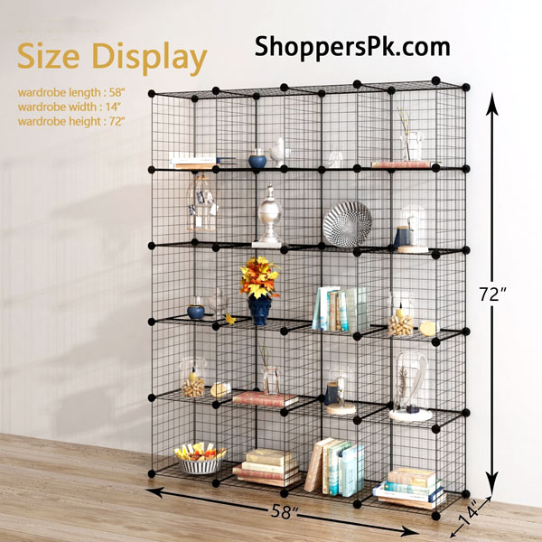 Multi Use Diy Wire 20 Cube Cabinet