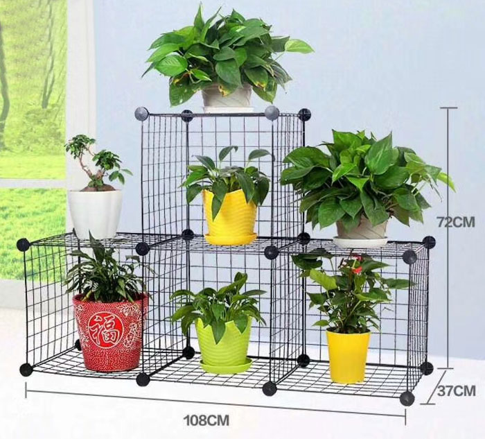 Multi Use Diy Wire 4 Cube Cabinet