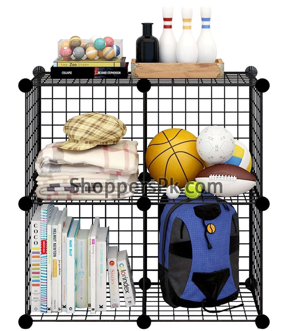 Multi Use Diy Wire 4 Cube Cabinet S12