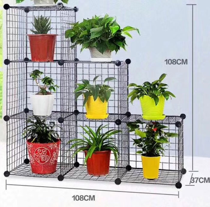 Multi Use Diy Wire 6 Cube Cabinet
