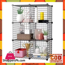 Multi Use DIY Wire 6 Cube Cabinet