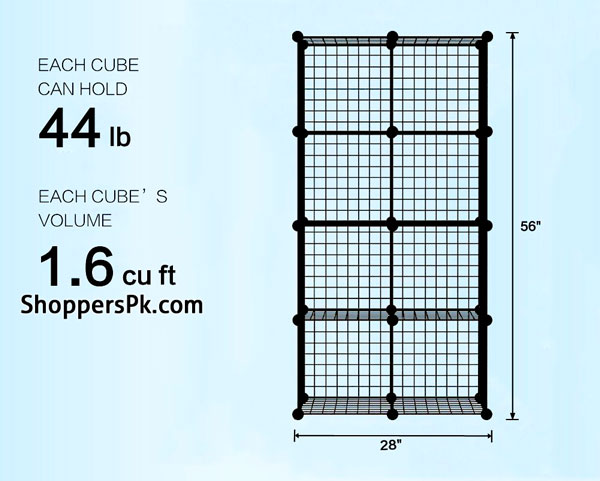Multi Use Diy Wire 8 Cube Cabinet 4 Multi Use Diy Wire 8 Cube Cabinet