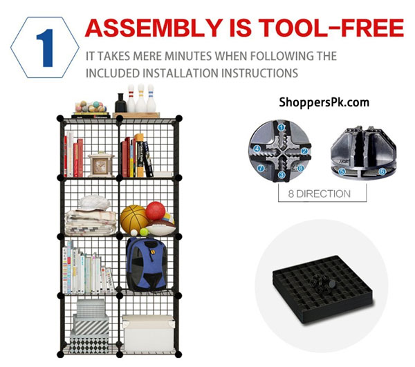 Multi Use Diy Wire 8 Cube Cabinet 5 Multi Use Diy Wire 8 Cube Cabinet