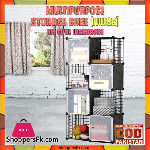 Multipurpose Strorage 8 Cube DIY Cube Wardrobe
