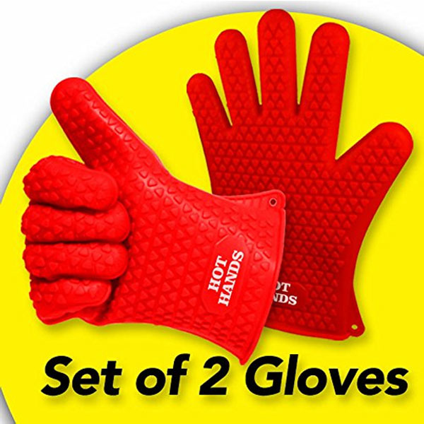Non-Slip Silicone Cooking Gloves 2 Piece Set