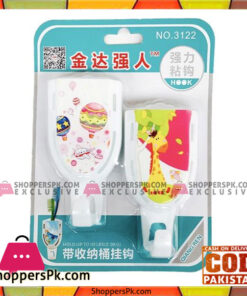 Pack of 2 Plastic Bath Hooks - White