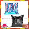 Pack Of 2 - Reversible Mermaid Sequin Pillow - Black-Silver &Amp; Pink-Blue
