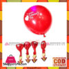 Pack Of 5 - Valentine'S Day Led Balloons - Multicolor