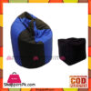 Parachute Lounger Beanbag &Amp; Footrest Stool - Blue &Amp; Black