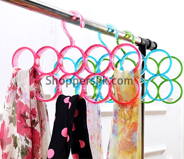 Premium Quality Plastic 10-Circle Plastic Ring Hanger One Piece