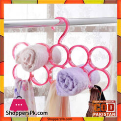 Premium Quality Plastic 10-Circle Plastic Ring Hanger One Piece