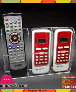 TV Air Conditioner Remote Control Holder Case Wall Mount Three Box Pattern
