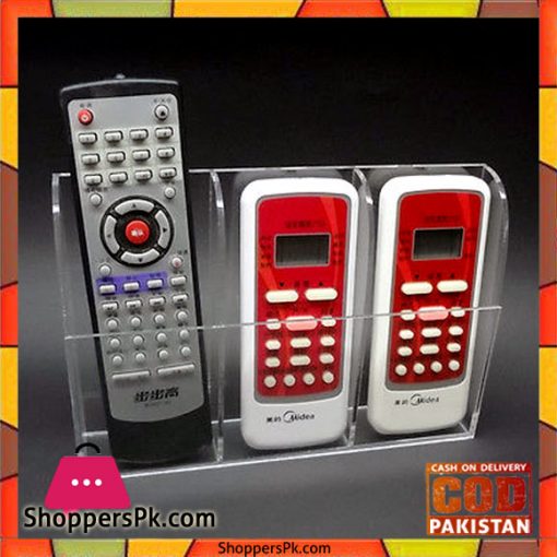 TV Air Conditioner Remote Control Holder Case Wall Mount Three Box Pattern