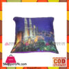 Purple Satin Printed Cushion - Vds-23