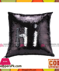 Reversible Mermaid Magic Pillow - Black