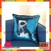 Reversible Mermaid Sequin Pillow - LakeBlue & Silver