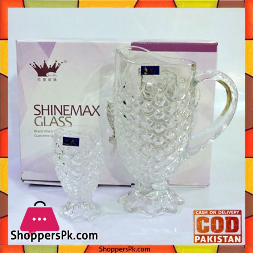 Shinemax Crystal Jug Glass Set 7 Piece