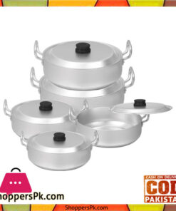 Sonex Anodized Flate Karahi With Lid