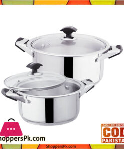Sonex Mega Classic – 2 Cooking Pots Set – Stainless Steel
